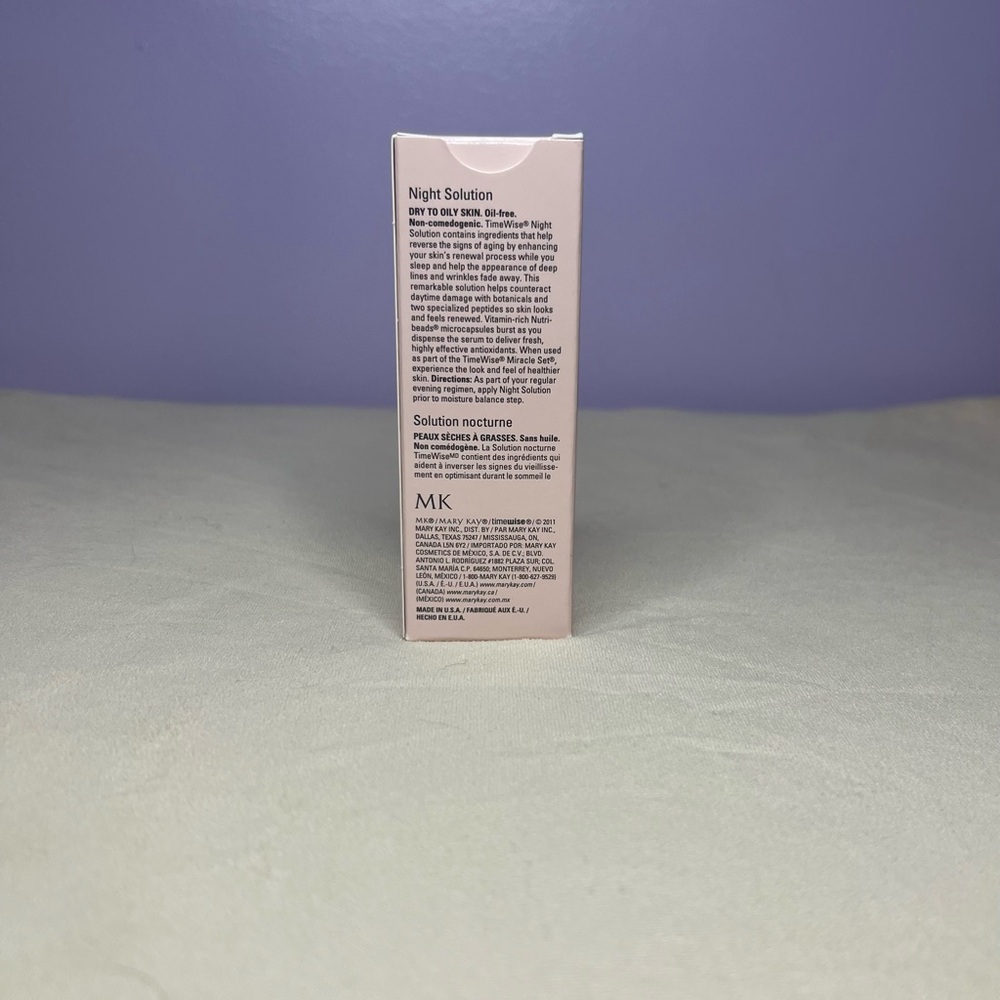 Mary Kay Timewise Night Solution Gel Facial 026919 Dry to Oily NIB DISC - Picture 2 of 3